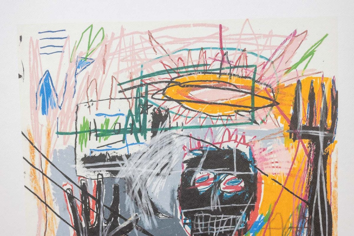Jean-Michel Basquiat. Sérigraphie en couleurs numérotée. Années 1990. LS6795J-68J-photo-4
