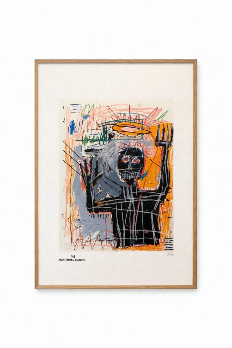 Jean-Michel Basquiat. Sérigraphie en couleurs numérotée. Années 1990. LS6795J-68J
