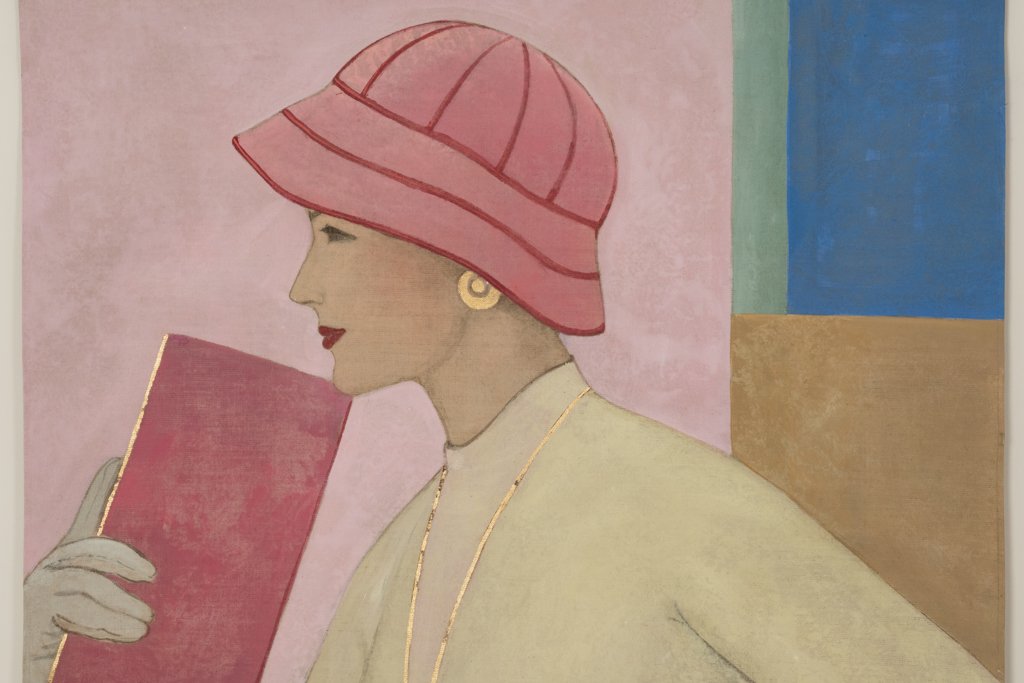 Painted Canvas Depicting A Woman From The 1950s. Contemporary Work. Ls6760c673/1-photo-4