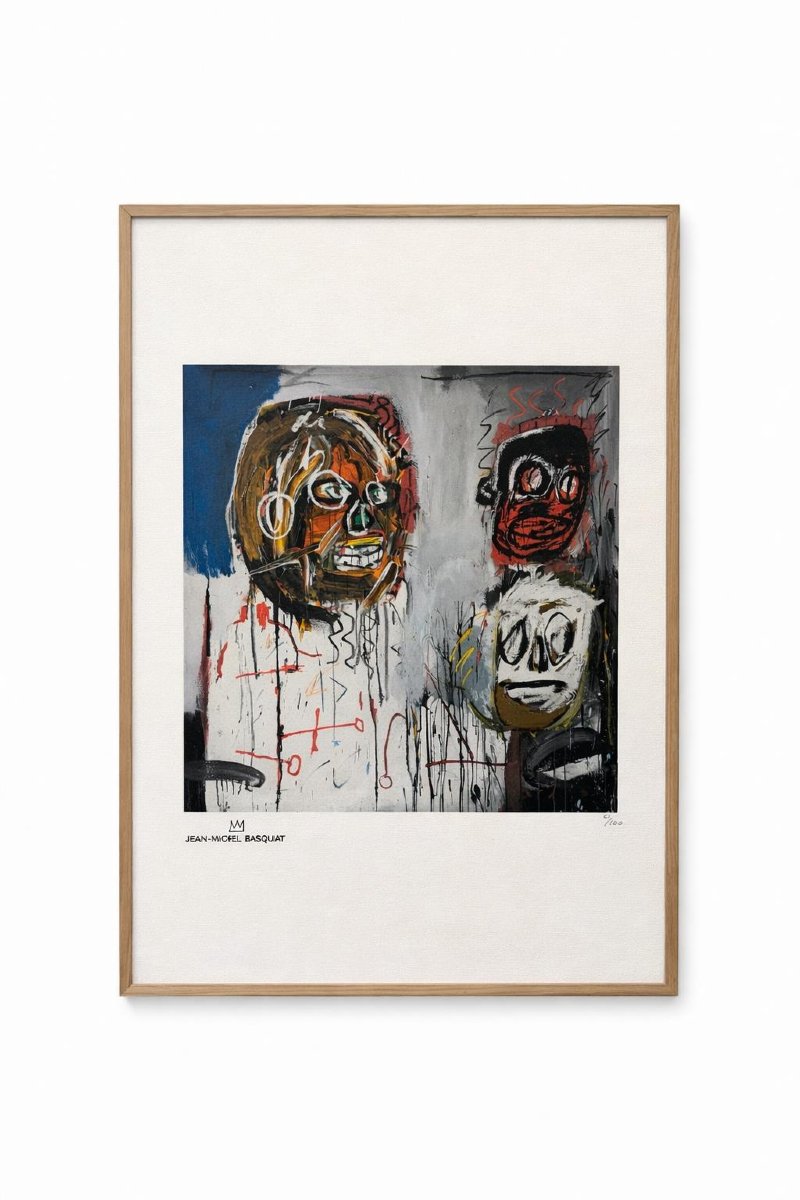Jean-michel Basquiat. Numbered Color Silkscreen Print. 1990s.ls6795c-68c