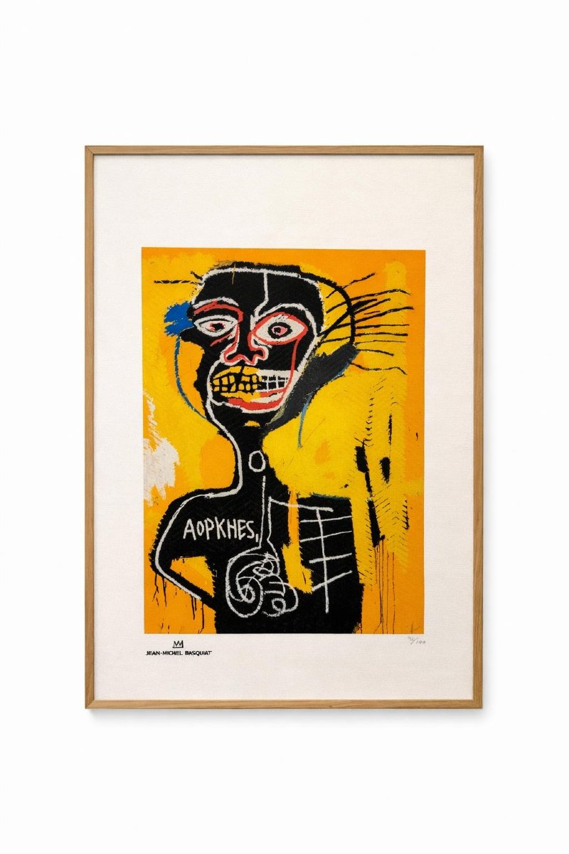 Jean-michel Basquiat. Numbered Color Silkscreen Print. 1990s.-photo-3