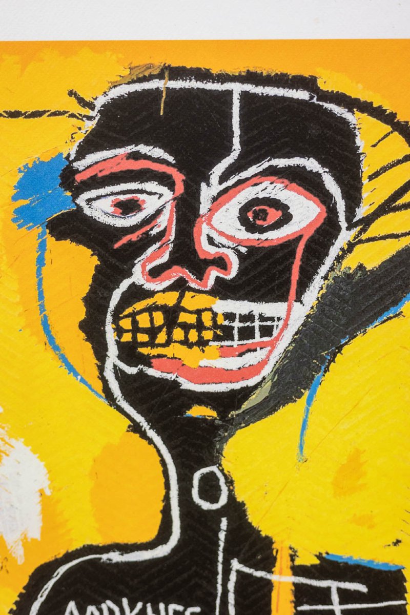 Jean-michel Basquiat. Numbered Color Silkscreen Print. 1990s.