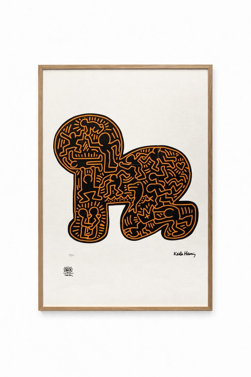 Keith Haring. Sérigraphie en couleurs numérotée. Années 1990 - LS6794L-68L