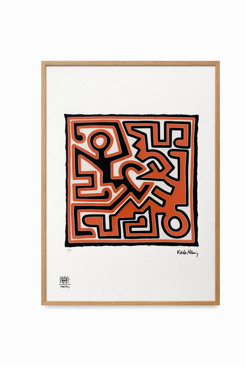 Keith Haring. Numbered Color Screenprint. 1990s. Ls6794n-68n