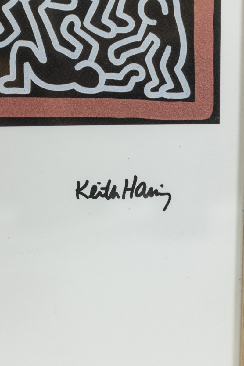 Keith Haring. Color Screenprint Numbered 103/150. 1990s. Ls6794p-68p-photo-2