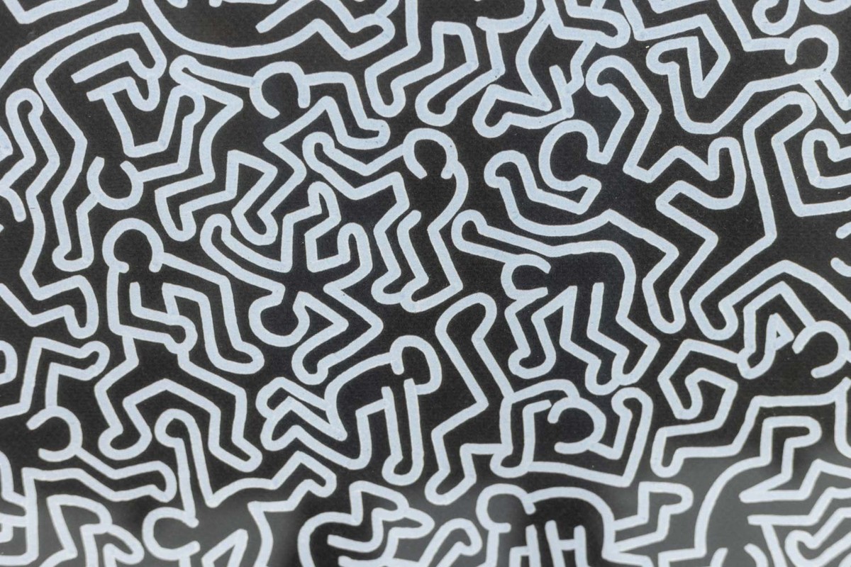 Keith Haring. Color Screenprint Numbered 103/150. 1990s. Ls6794p-68p-photo-3