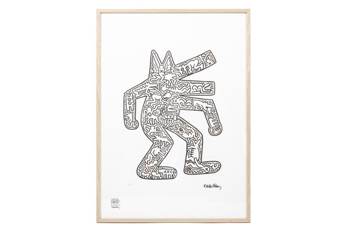 Keith Haring, Sérigraphie, Années 1990. LS6794R-68R