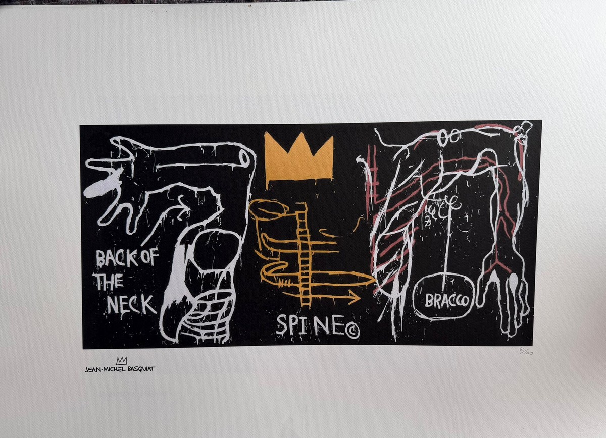 Jean-michel Basquiat. Numbered Color Silkscreen. 1990s. Ls6795-68a
