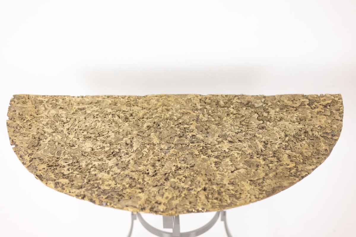 Pair Of Metal And Cast Bronze Side Tables. Contemporary. Ls69483798l-photo-3