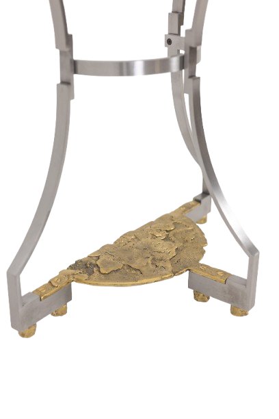 Pair Of Metal And Cast Bronze Side Tables. Contemporary. Ls69483798l-photo-5