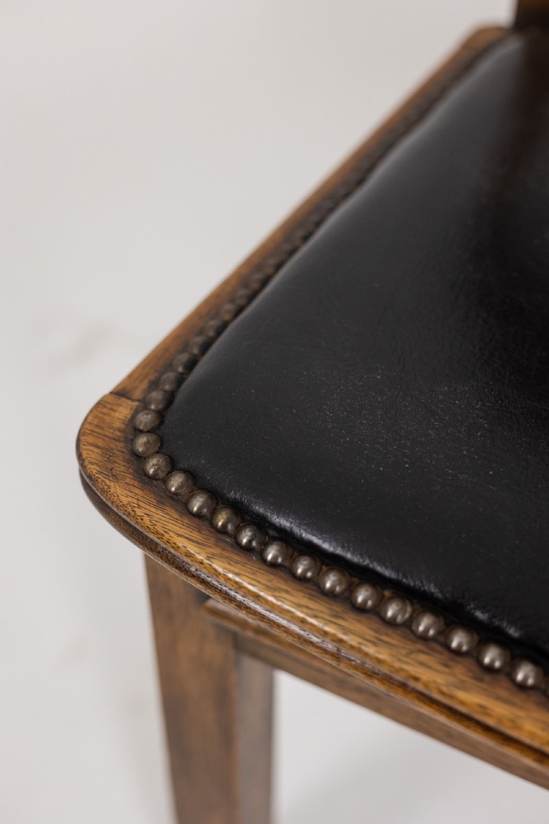 Étienne Kohlmann. Série de 6 chaises de style Moderniste. Années 1960. LS52891156M-photo-4
