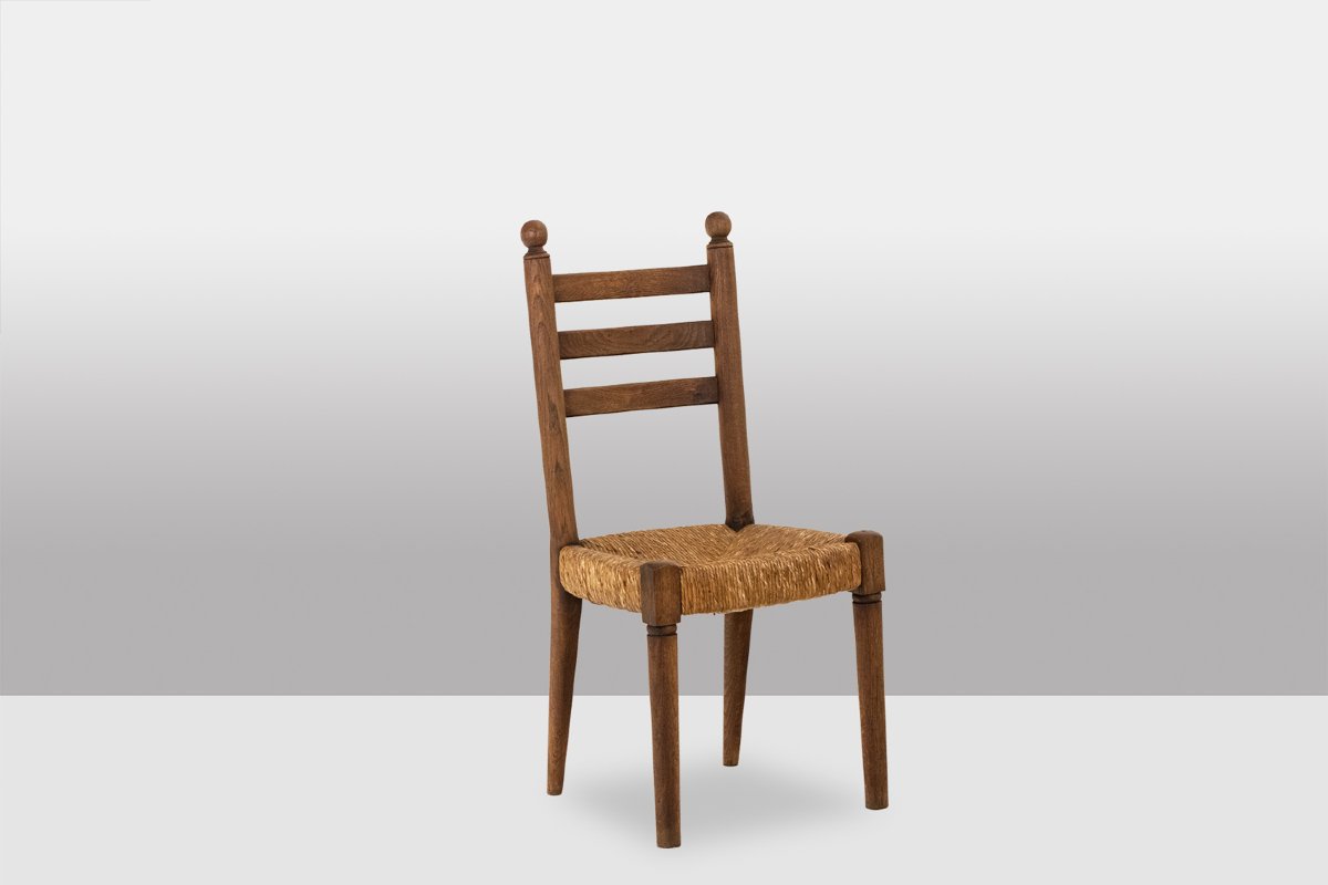 Set Of 8 Oak Chairs. 1950s. Ls5362456p-photo-3