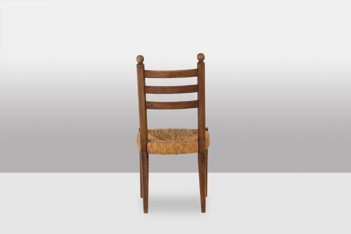 Set Of 8 Oak Chairs. 1950s. Ls5362456p-photo-2