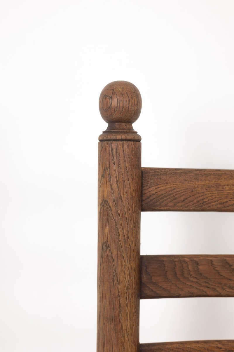 Set Of 8 Oak Chairs. 1950s. Ls5362456p-photo-3