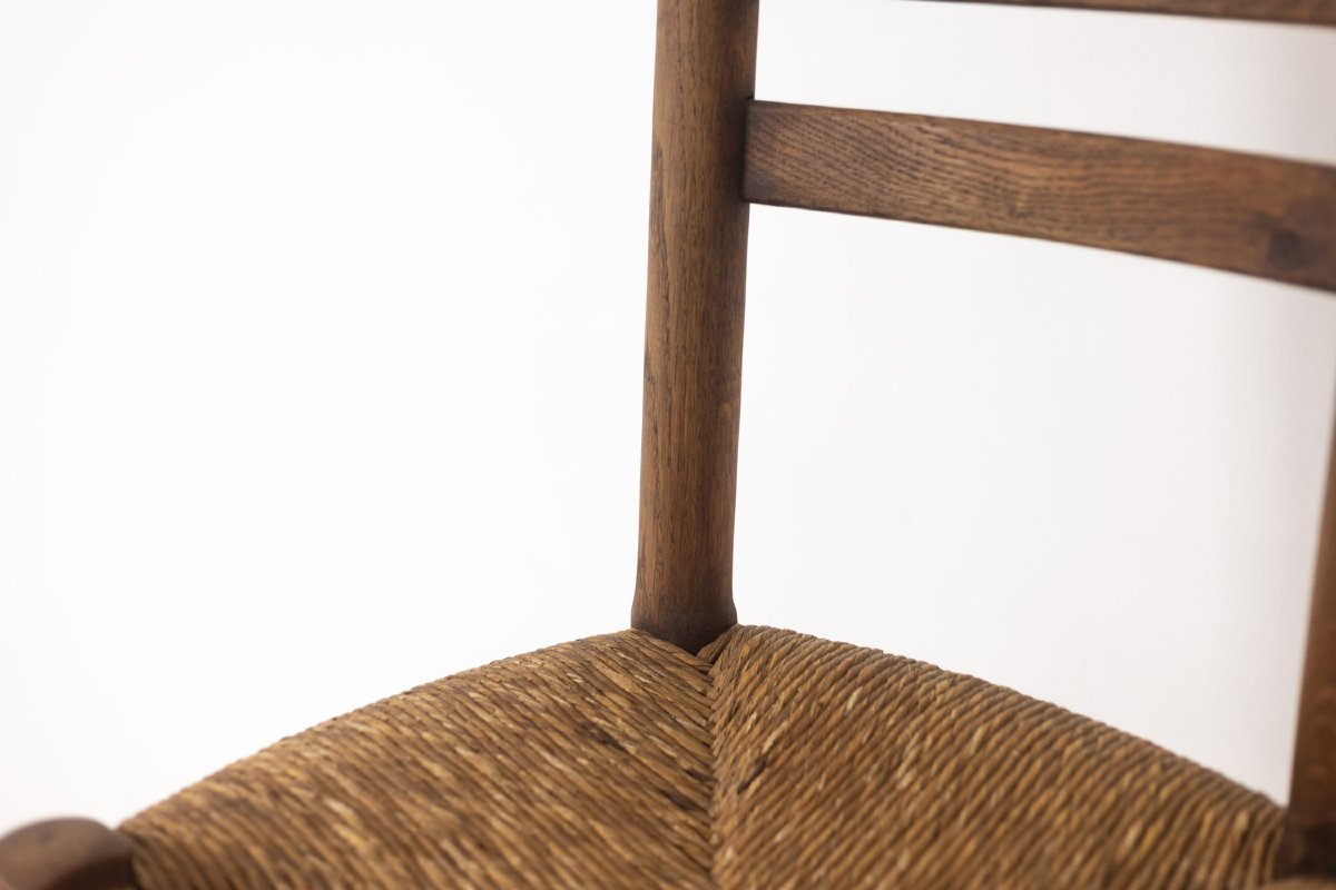 Set Of 8 Oak Chairs. 1950s. Ls5362456p-photo-4