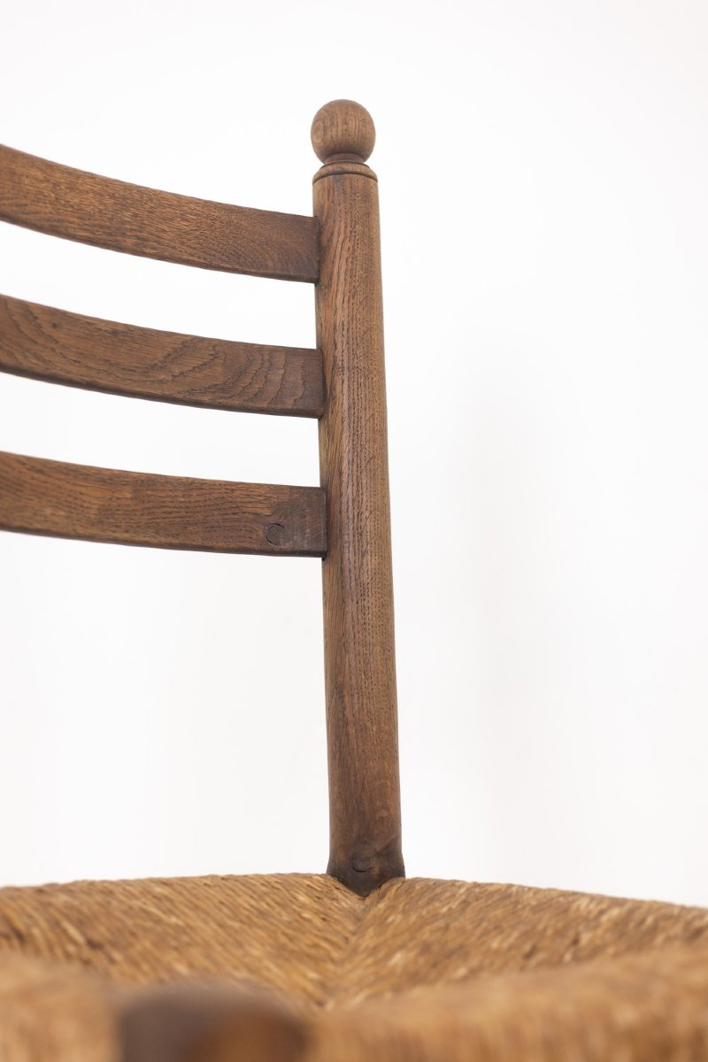 Set Of 8 Oak Chairs. 1950s. Ls5362456p-photo-7