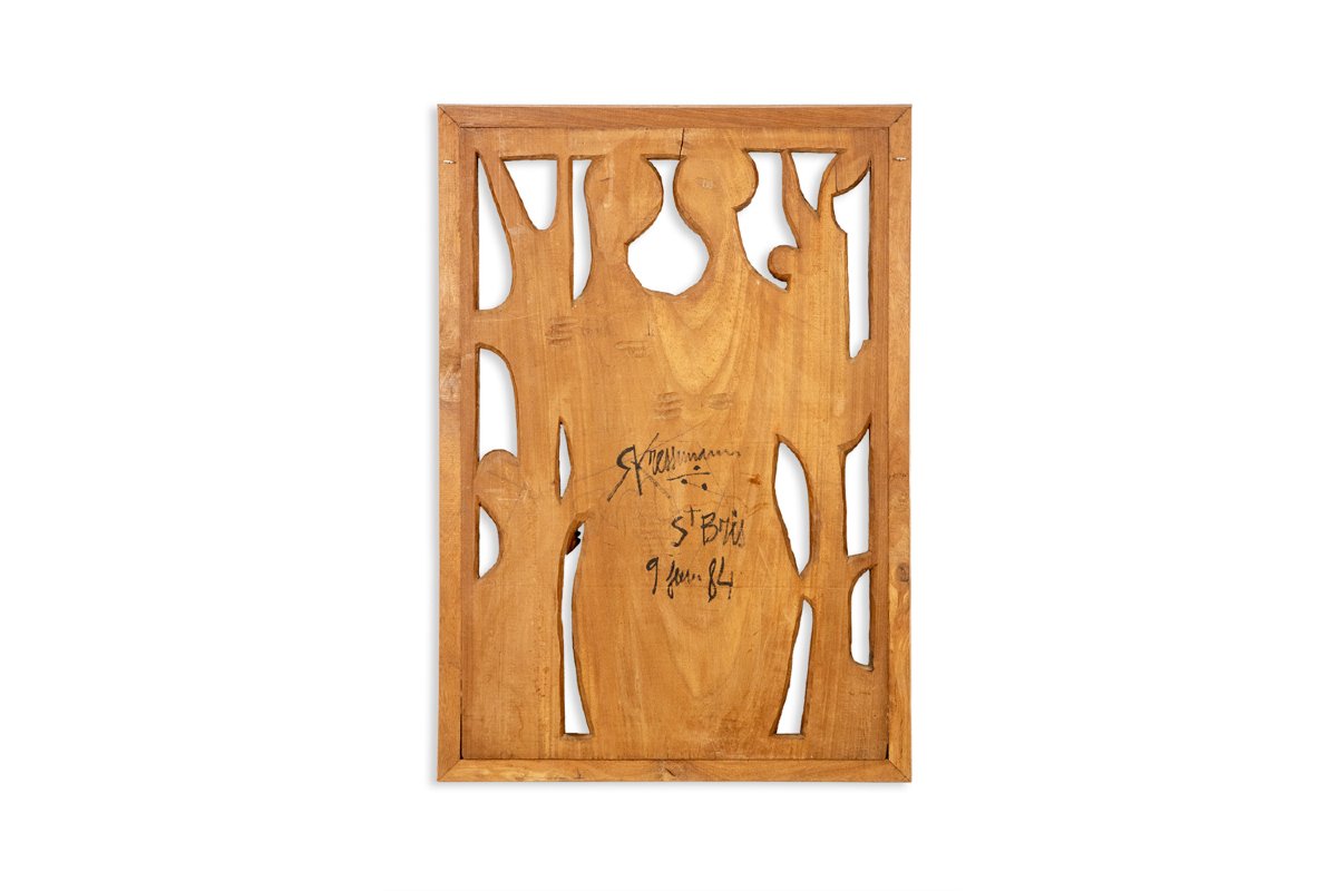 Roger Kressmann. Walnut Panel Carved With A Gouge. 1980s. Ls67901605-photo-1