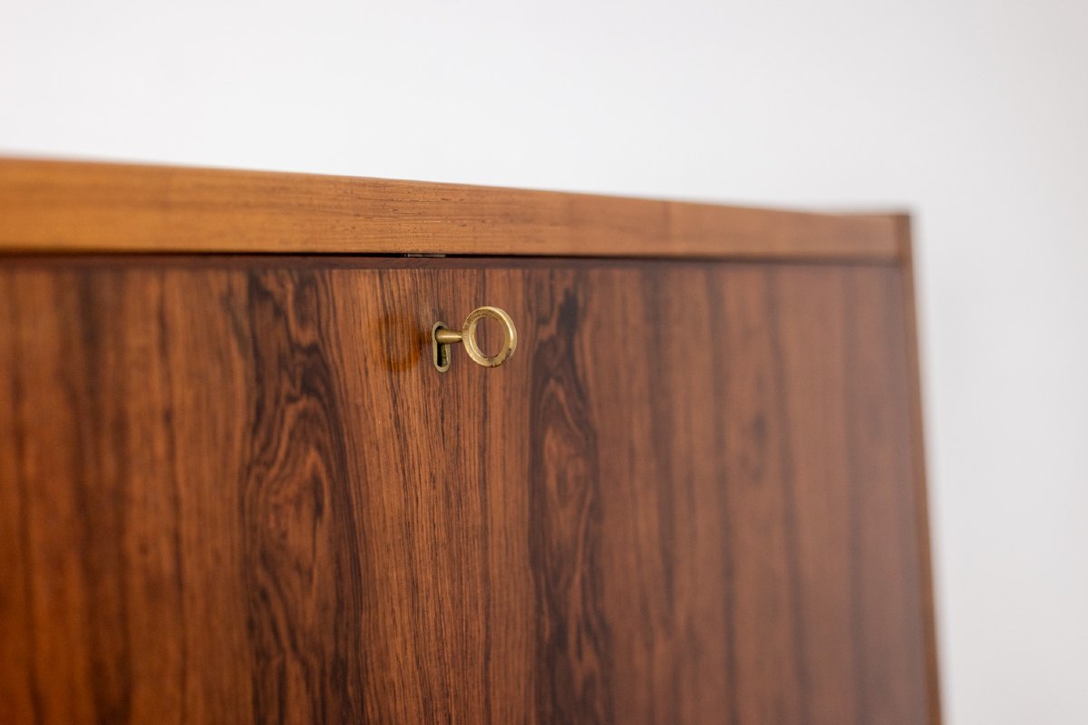 Commode en palissandre à 2 tiroirs, formant secrétaire. Années 1970. LS6792619-photo-2