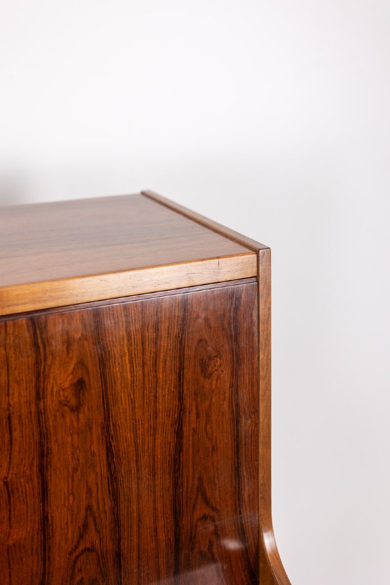 Commode en palissandre à 2 tiroirs, formant secrétaire. Années 1970. LS6792619-photo-3