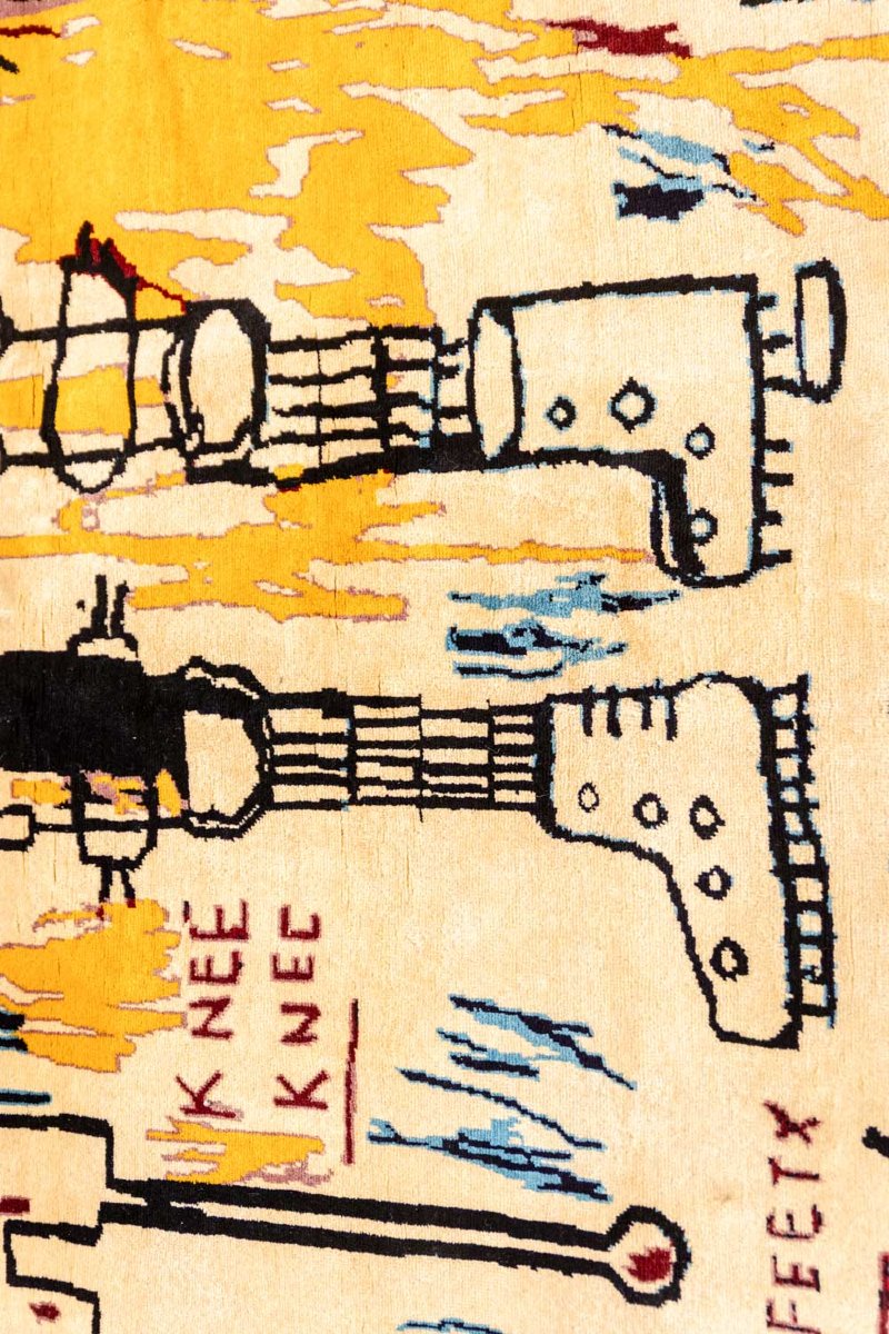 Handwoven Tapestry Inspired By Jean-michel Basquiat. 2026 Ls68053601-photo-3