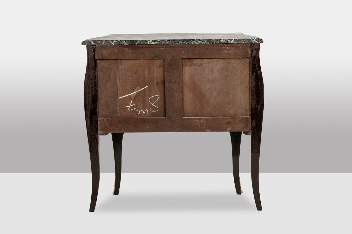 Commode sauteuse de style Louis XV en laque. Années 1950. LS68371209U-photo-3