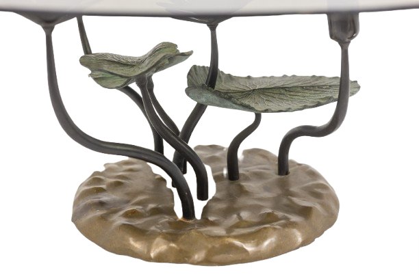 Table basse « nénuphar » en bronze à deux patines. Années 1970. LS6864456K-photo-4