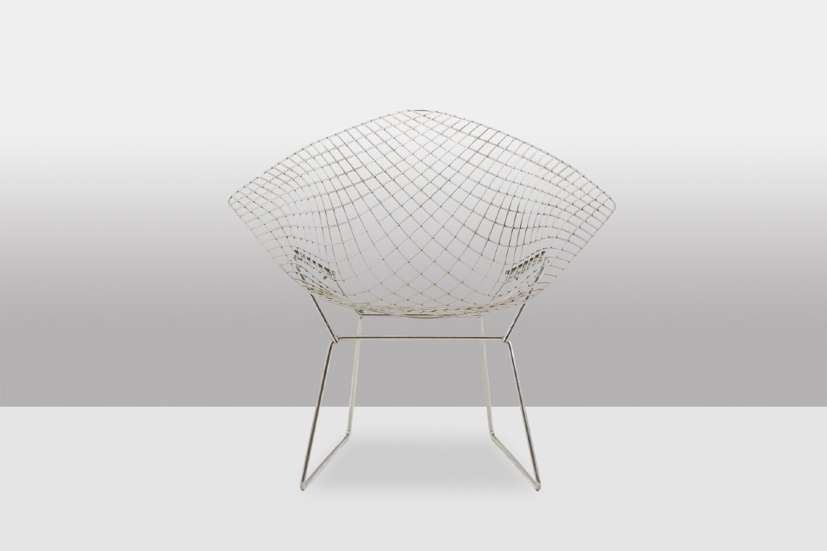 Harry Bertoïa pour Knoll. Série de 4 fauteuils « Diamond ». Années 1970. LS57522208/4-photo-2