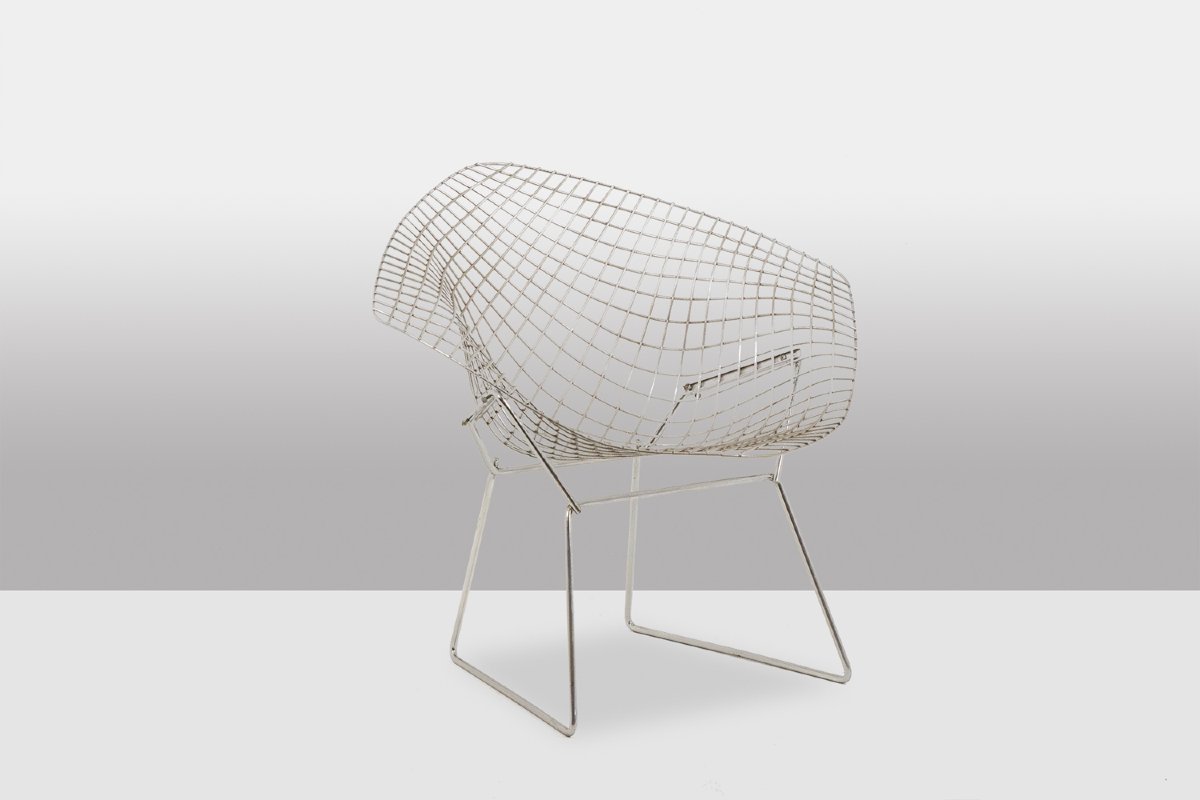 Harry Bertoïa pour Knoll. Série de 4 fauteuils « Diamond ». Années 1970. LS57522208/4-photo-3