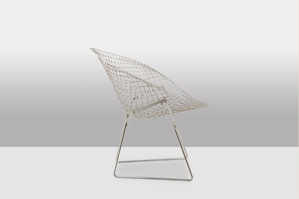 Harry Bertoïa pour Knoll. Série de 4 fauteuils « Diamond ». Années 1970. LS57522208/4-photo-4