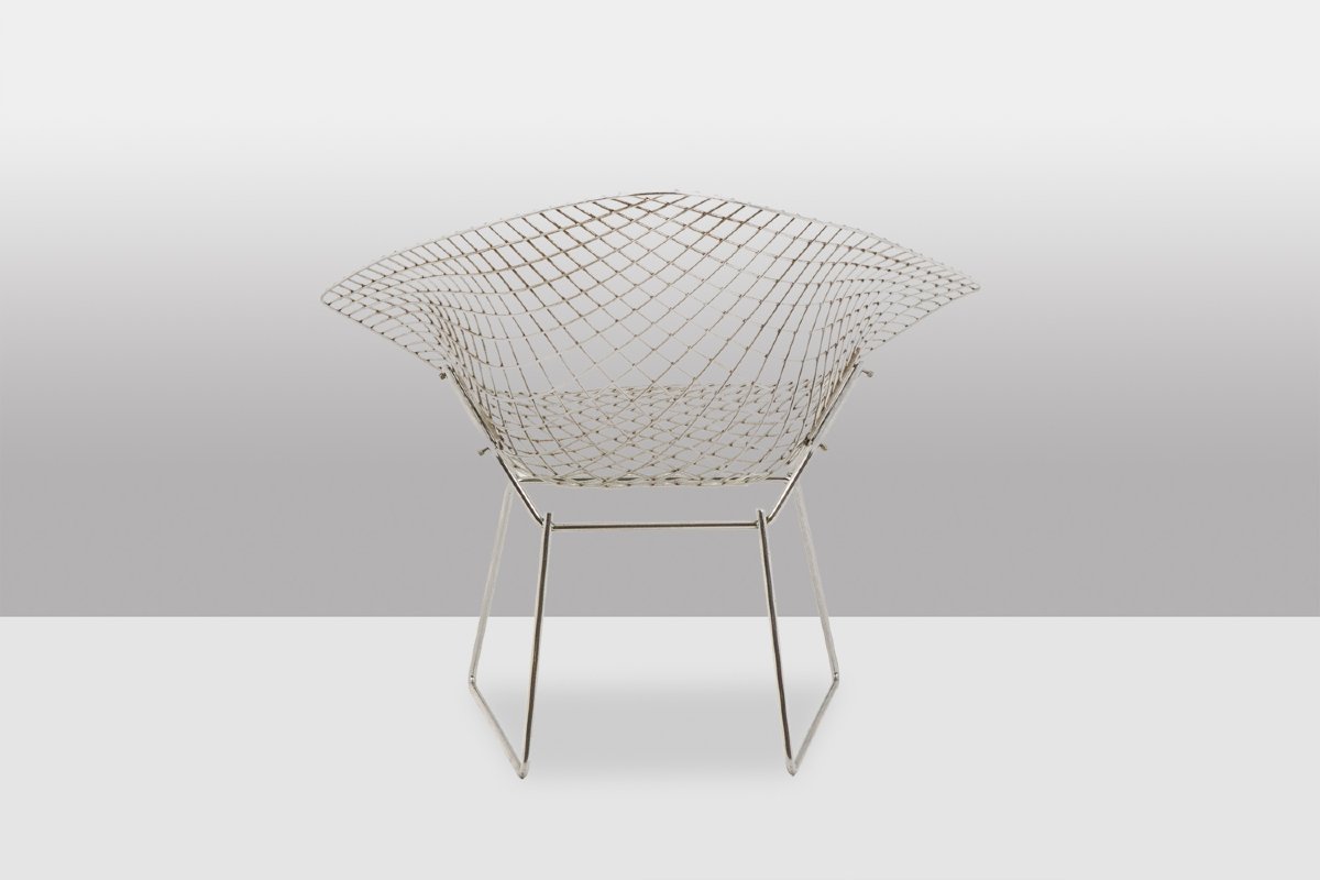 Harry Bertoïa pour Knoll. Série de 4 fauteuils « Diamond ». Années 1970. LS57522208/4-photo-1