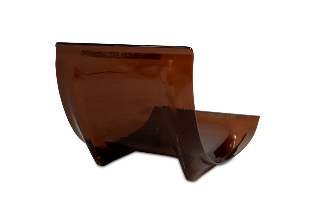 Michel Ducaroy. Paire de chauffeuses « Marsala » en plexi. Années 1970. LS61121504-photo-7