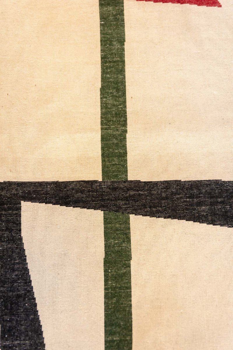 Handwoven Wool Tapestry With A Colorful Geometric Pattern. 2026.ls68064805-photo-4