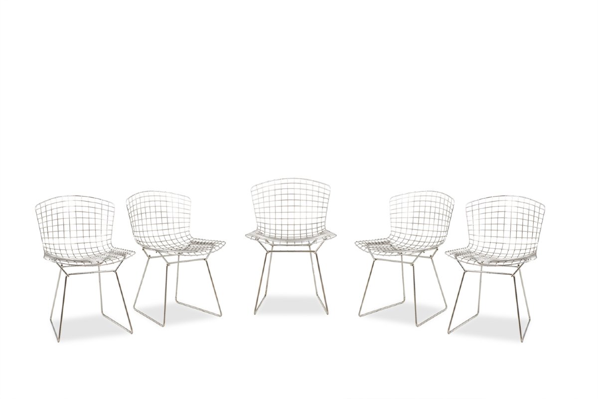 Harry Bertoia For Knoll. Set Of 5 Chairs. 1970s. Ls6721