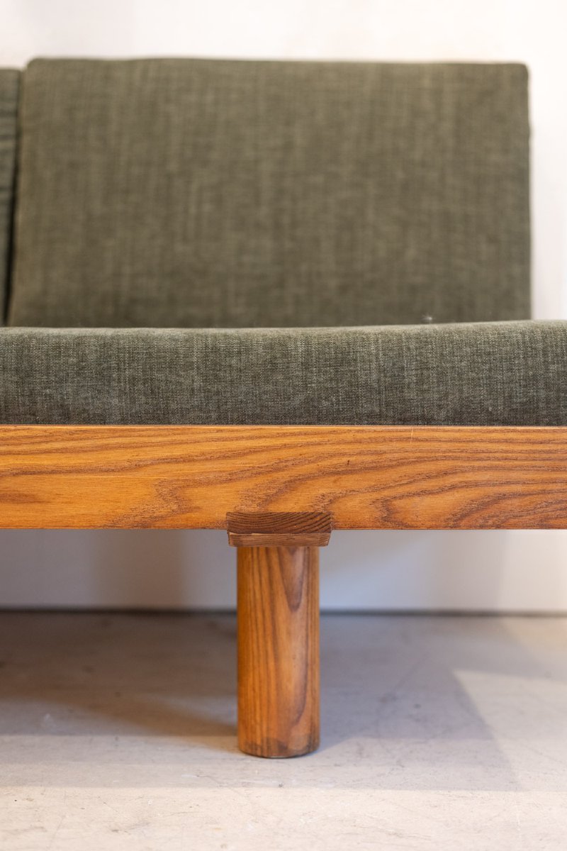 Pierre Chapo. “l09” Three-seater Bench, In Blond Elm. 1990s. Ls69073805p-photo-1