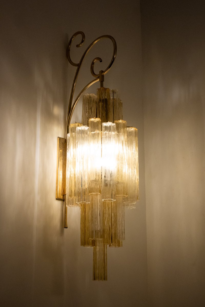 Venini, par. Paire d’appliques en verre de Murano. Années 1950-60. LS57941603/2-photo-3