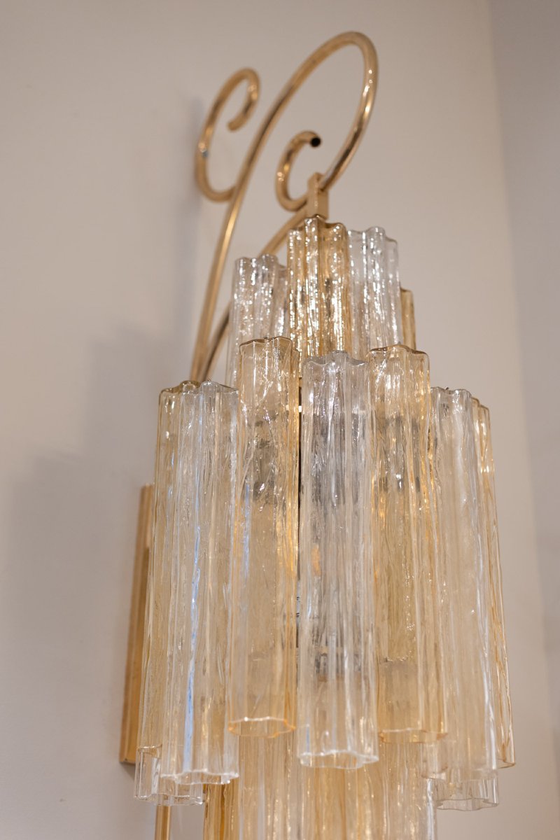 Venini, par. Paire d’appliques en verre de Murano. Années 1950-60. LS57941603/2-photo-4