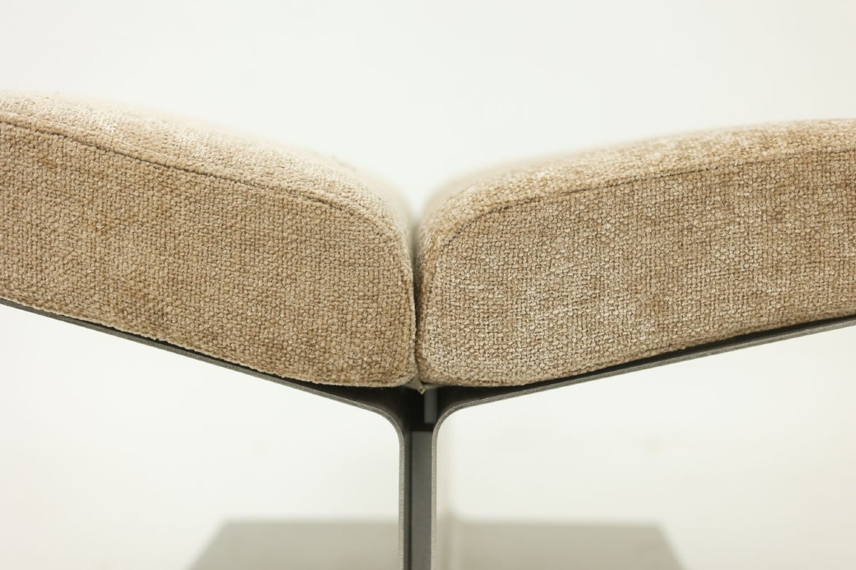 Paul Geoffroy pour Uginox. Paire de tabourets en acier brossé. Vers 1970. LS67712006-photo-3