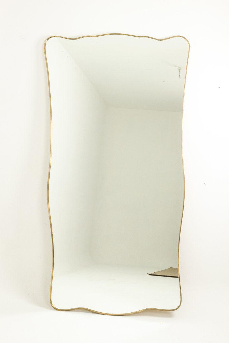 Mirror With A Gilded Brass Frame. 1980s Ls6777c975/1-photo-2
