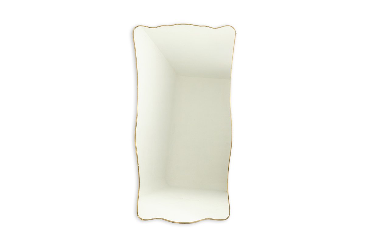 Mirror With A Gilded Brass Frame. 1980s Ls6777c975/1