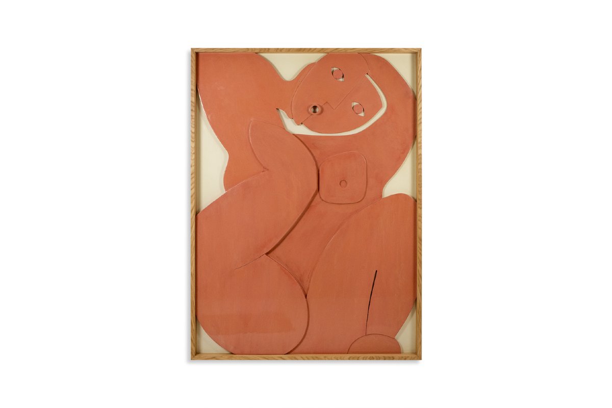 Panneau en bas-relief « Oh! Sortez du cadre ! ». Contemporain. LS68253002