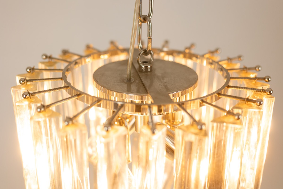 Venini. Translucent Murano Glass Pendant Lamp. 1980s.-photo-2