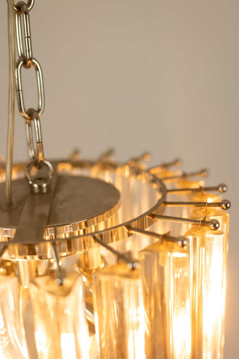 Venini. Translucent Murano Glass Pendant Lamp. 1980s.-photo-4