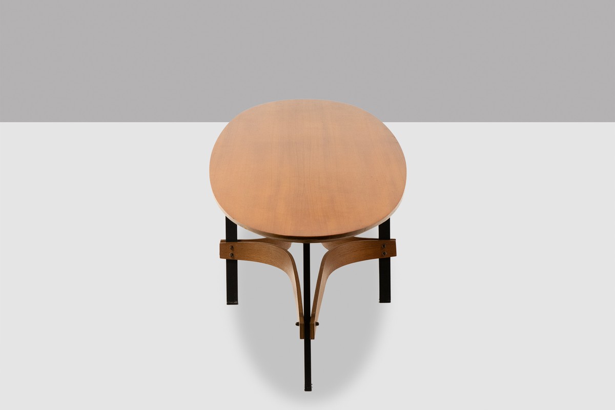 Guglielmo Ulrich. Oval Coffee Table In Light Teak. 1950s–60s. Ls6840788-photo-2