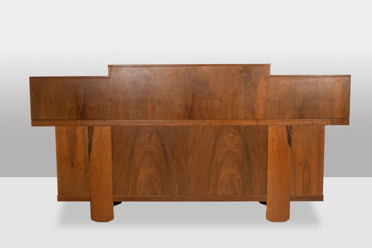 Silvio Coppola, For Bernini. Walnut Sideboard With Stepped Shelves. 1960s. Ls6845-photo-2