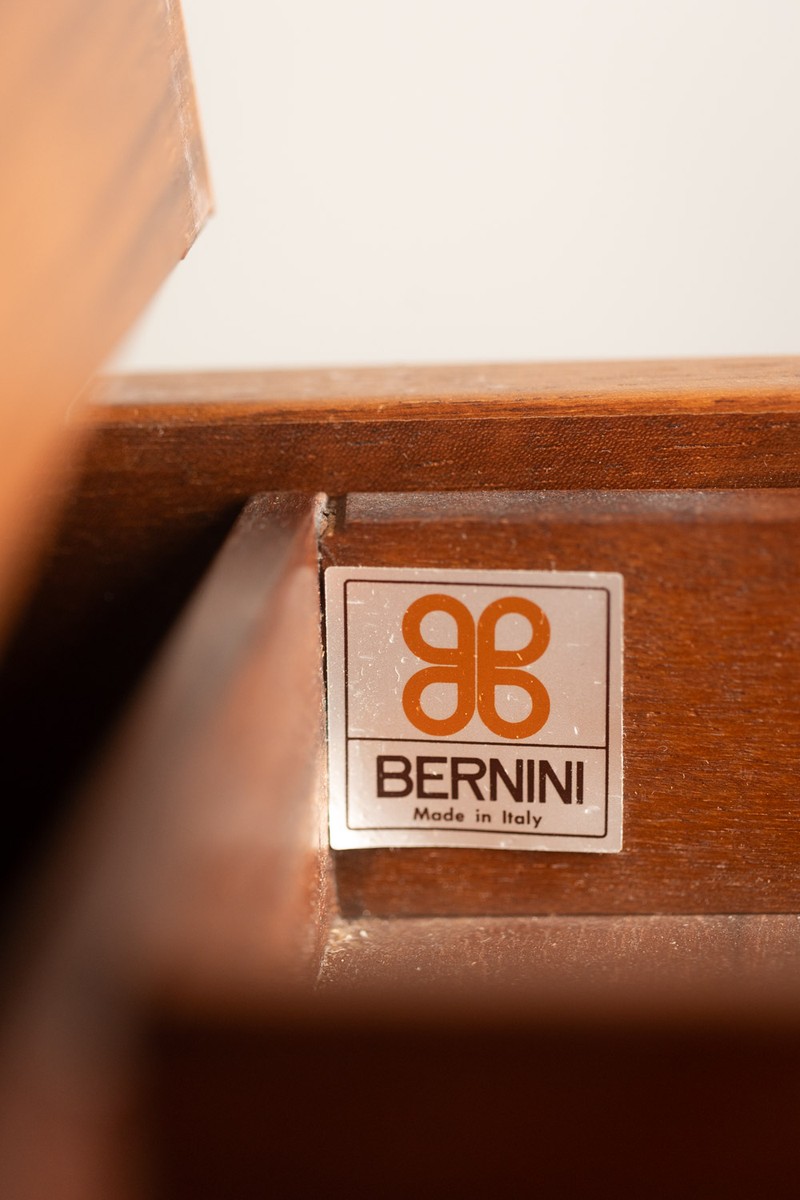 Silvio Coppola, For Bernini. Walnut Sideboard With Stepped Shelves. 1960s. Ls6845-photo-5