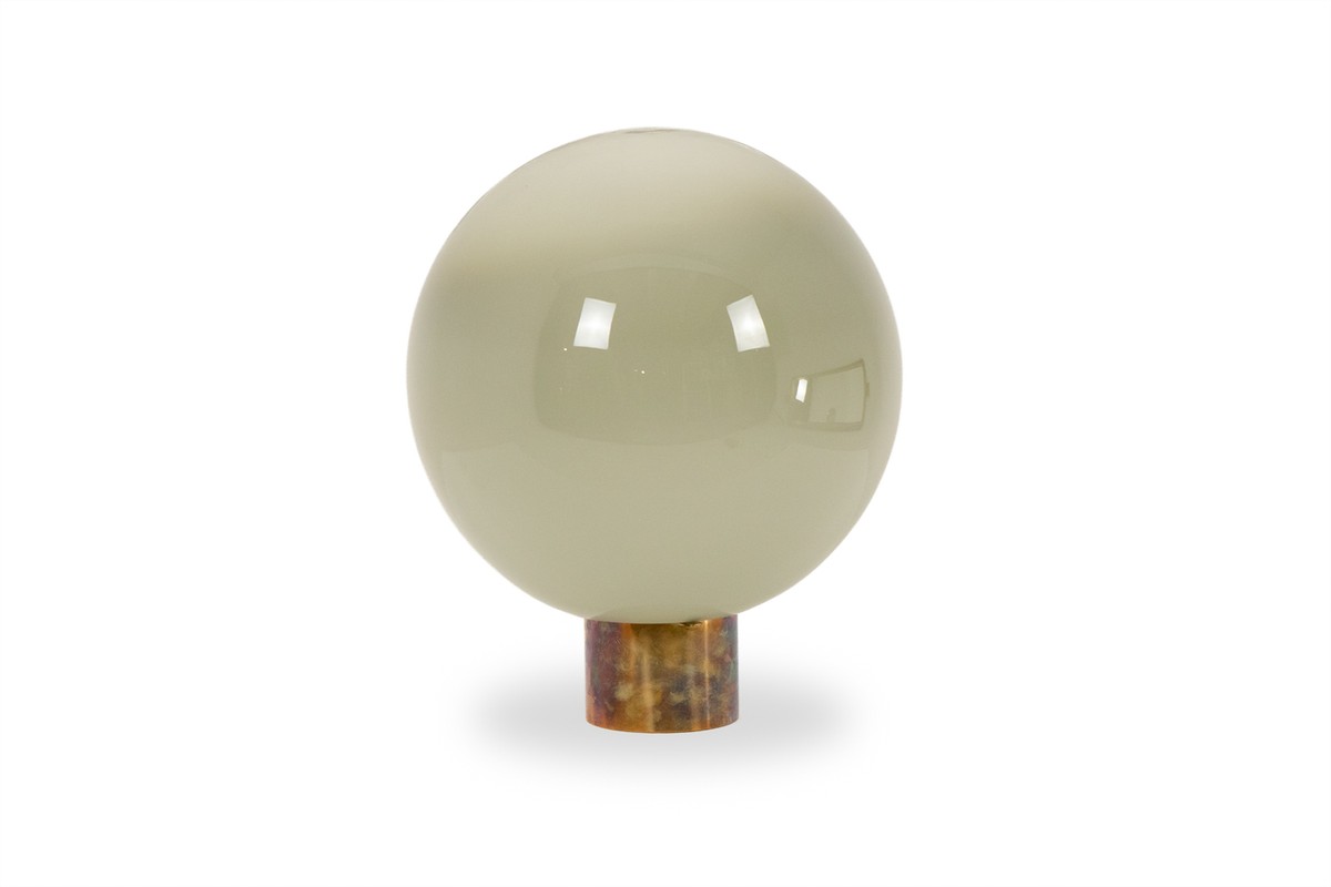 Globe Lamp In Opalescent Glass And Patinated Bronze. Contemporary. Ls6843457