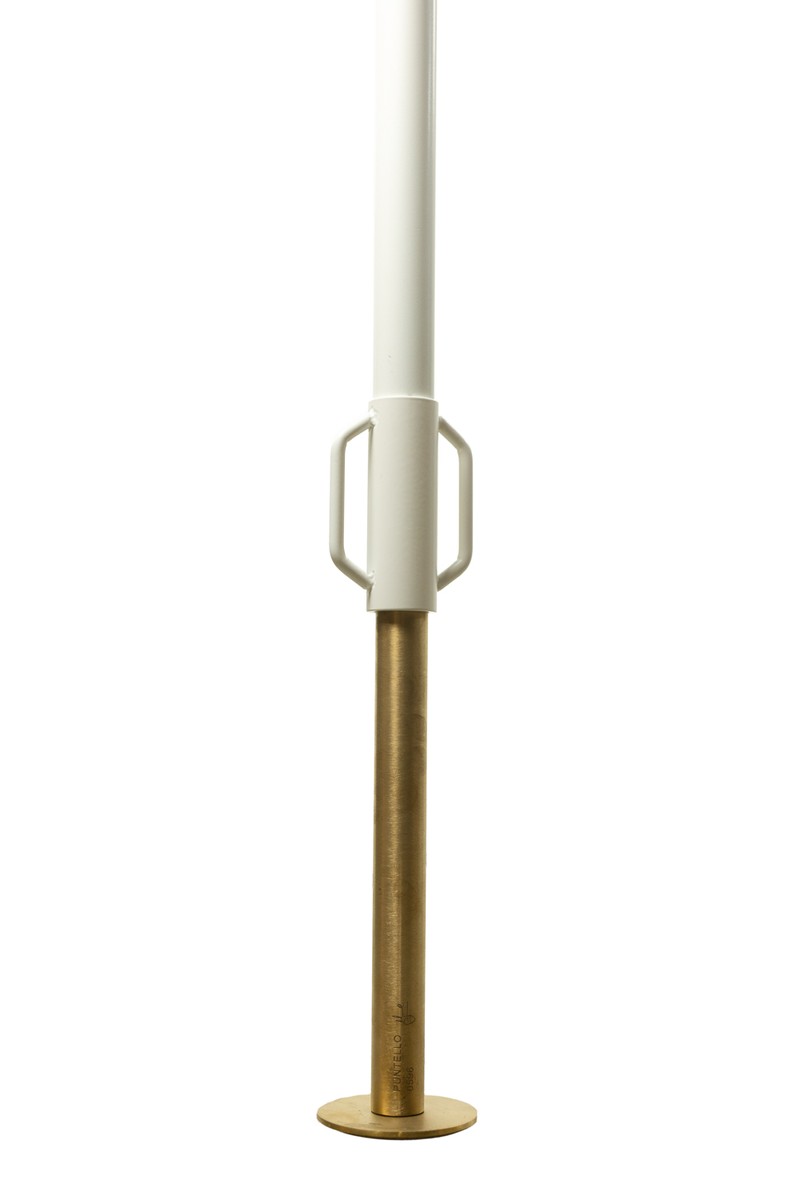 Floor-to-ceiling Coat Rack Made Of Lacquered Metal And Brass. Contemporary.ls6834a405/1-photo-2