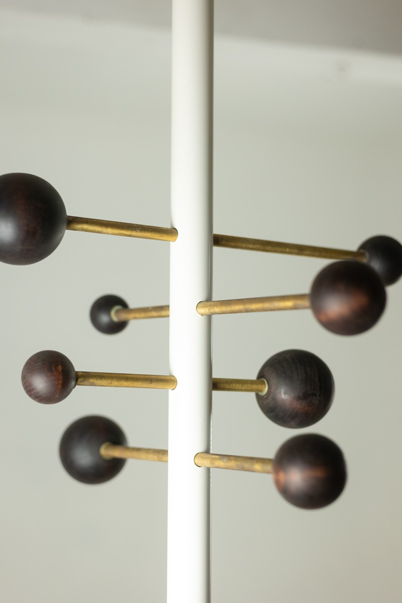 Floor-to-ceiling Coat Rack Made Of Lacquered Metal And Brass. Contemporary.ls6834a405/1-photo-4