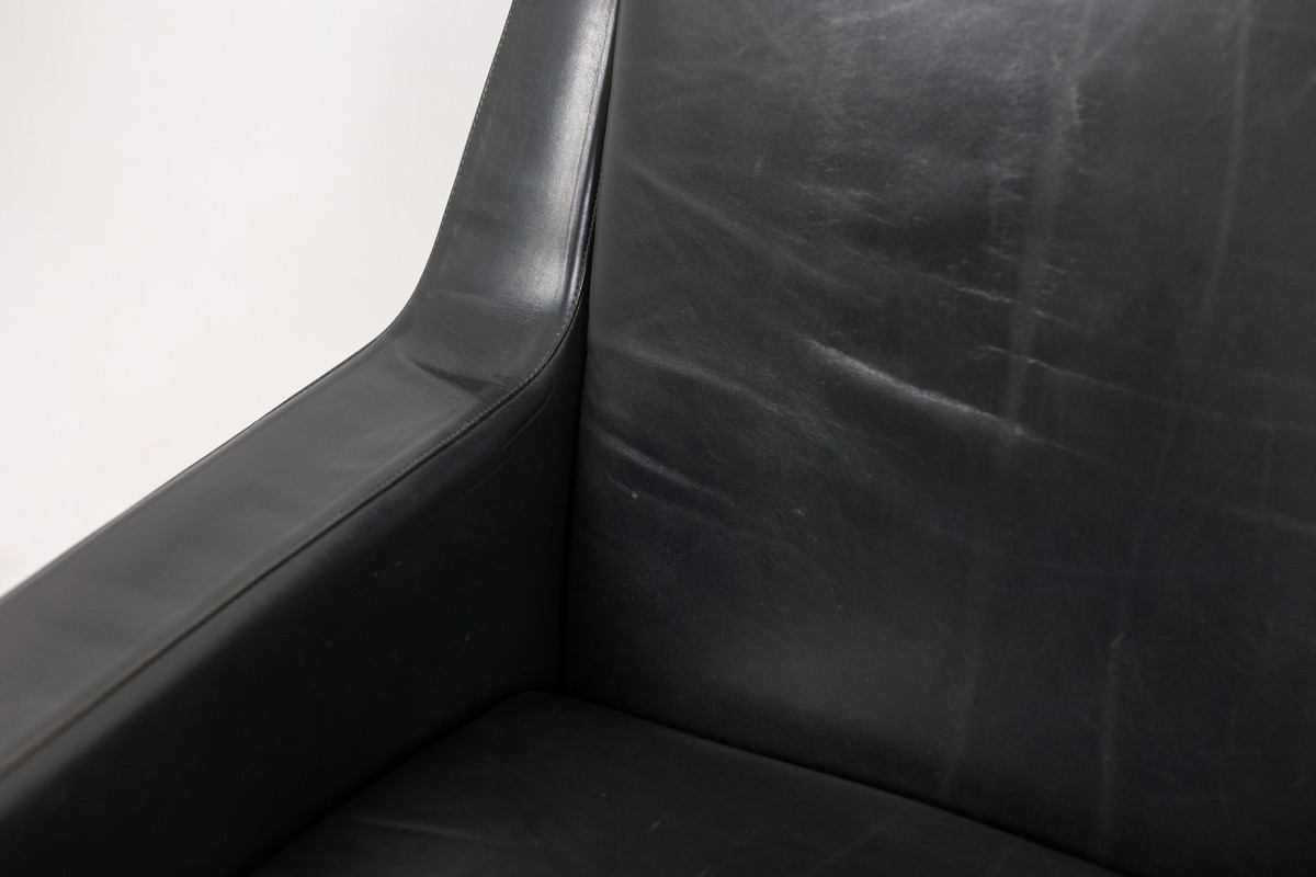 Airborne. Pair Of Green Leather Armchairs. 1950s.ls68601609p-photo-3