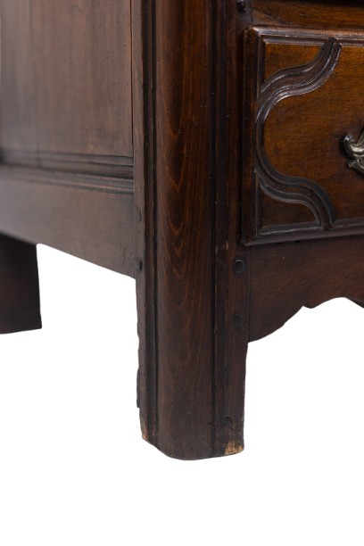 Commode parisienne à 5 tiroirs, en noyer massif, d’époque Louis XIV.LS6901508-photo-6